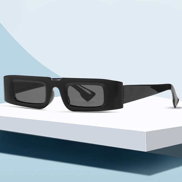 

designer new small frame colorful box, modern sunglasses, versatile sunglasses, White;black
