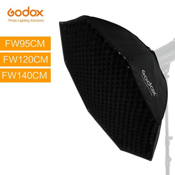 

continuous lighting godox 95cm 120cm 140cm studio octagon honeycomb grid softbox reflector with bowens mount for strobe flash light