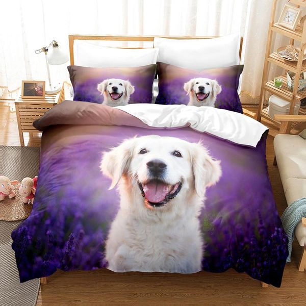 

bedding sets lovely dog set duvet cover 3d digital printing bed linen  size fashion design