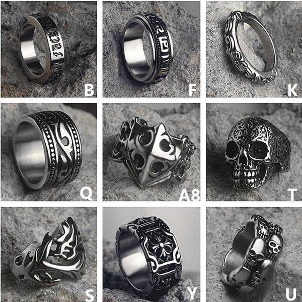 

trendy fashion single index finger titanium steel ring for men, Silver