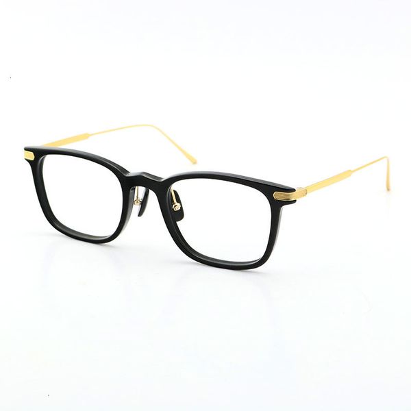 

luxury- original black buffalo horn eyewear circular eyeglasses titanium eyewear & accessories round vintage glasses handmade hot, Silver