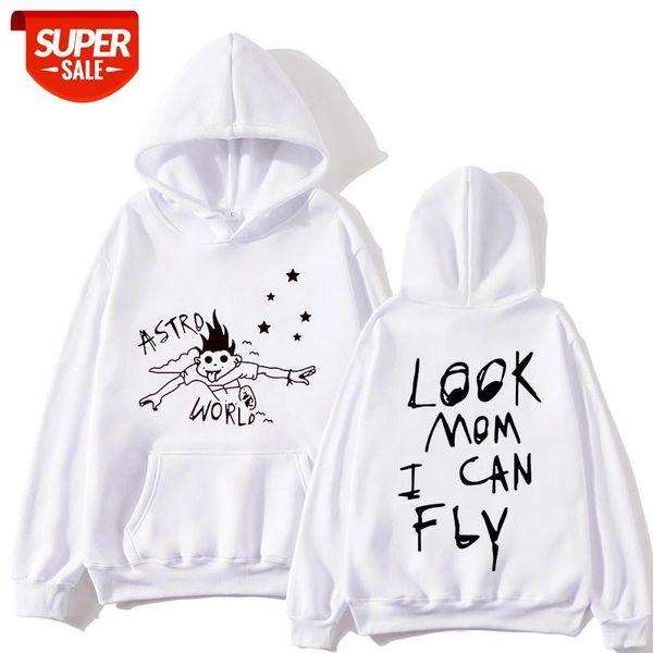 

Travis Scott Astroworld hoodie men Graffiti letter hoodies male Look Mom I Can Fly hoodie printed Pullover Sweatshirts Sudaderas #P91S, Black
