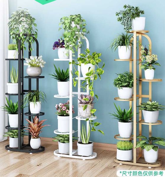 

hooks & rails iron art living room interior balcony decoration floor-to-ceiling multi-layer flower shelf rack