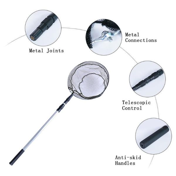 

fishing accessories net cage folding aluminum alloy supplies round