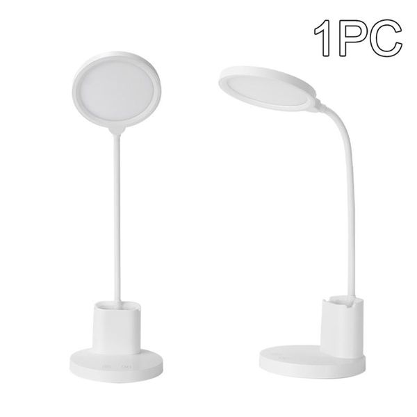 

usb rechargeable eye caring multifunction led desk lamp gooseneck bedroom reading 3 lighting modes flexible stepless dimming