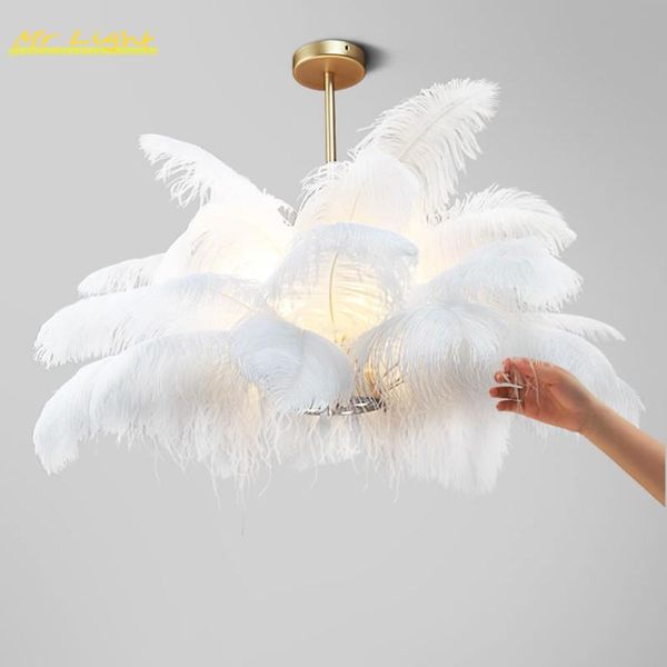 

pendant lamps nordic feather led hanging living room bedroom loft lamp home decor lights lighting kitchen light fixtures
