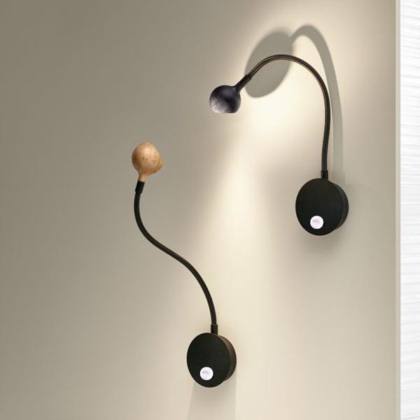 

personalized bedside lamp nordic minimalist wall lamp cute children's bedroom flexible hose spot light wall