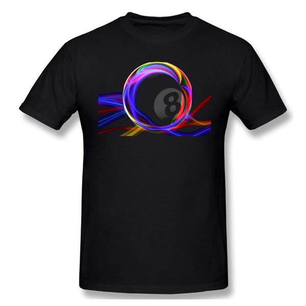 

men's t-shirts men clothing billiard t-shirt colorful 8-ball fashion short sleeve, White;black