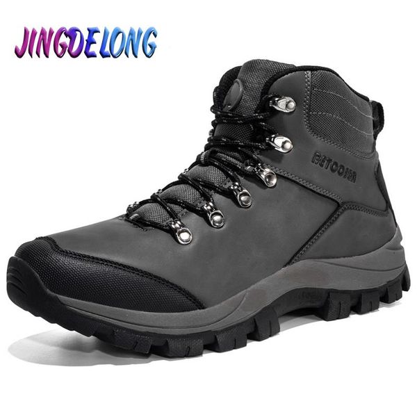 

boots men's shoes classic brand men winter comfortable for outdoor non-slip sneakers zapatillas de deporte, Black