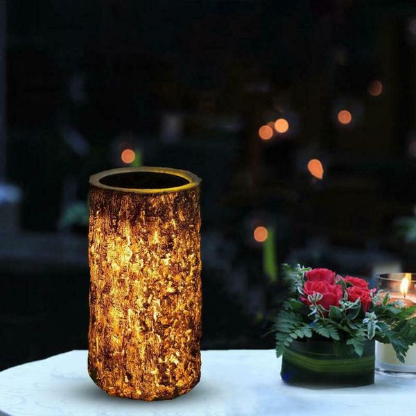 

lawn lamps artificial stump led lamp solar power direction adjustable landscape villa light imitation tree