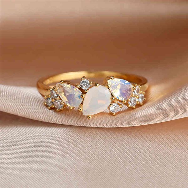 

rings retro womens wedding ring, white moonstone jewelry, lovely, gold, luxury gifts, engagement, valentines day, Silver