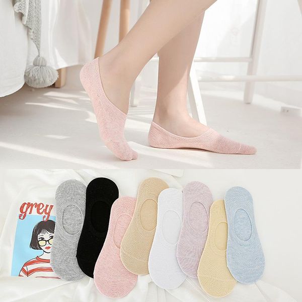 

8 pairs/lot transparent short lace sock women spring and summer hollow out boat socks slippers female soft low invisible 2021, Black;white