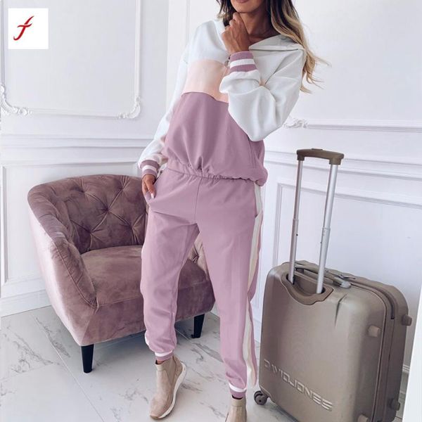 

two piece dress women casual zipper tracksuit sportswear fitness suit for female clothing workout long sleeve plus size e3, White