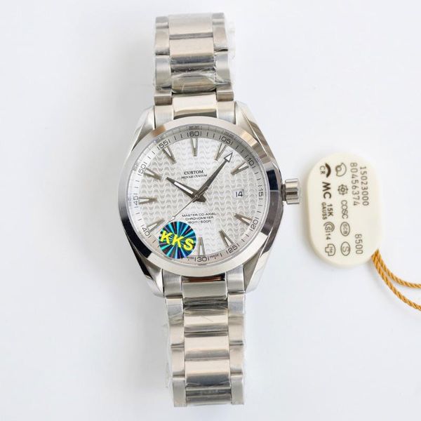 

wristwatches 41.5mm 316l stainless steel luminous waterproof sapphire glass 8215 automatic mechanical movement men's watch, Slivery;brown