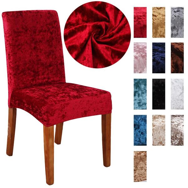 

chair covers super soft high elastic solid color cover dustproof gold diamond velvet stool all season available