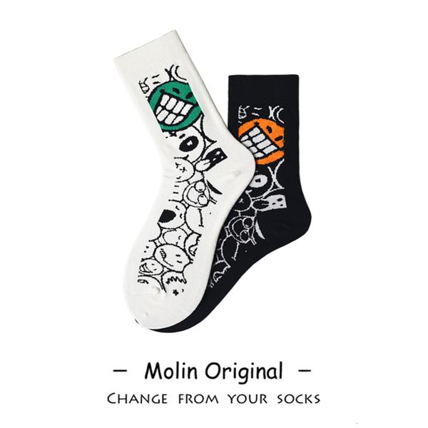 

designer cartoon smiling street fashion, Black;white