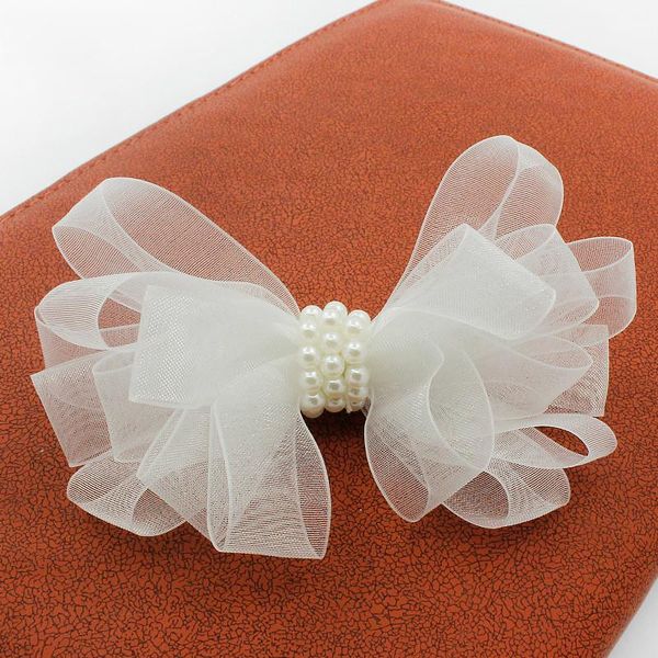 

hair accessories children with a white star baby ribbon pearl jewelry magazine article hairpin acessorio para cabelo t, Slivery;white
