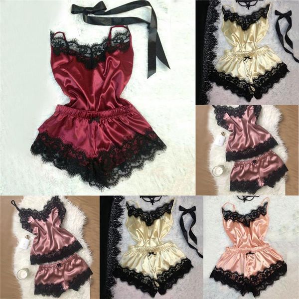 

strappy lace pyjamas fashion new sleepwear lingerie temptation babydoll underwear nightdress plus size women lingerie set, Gray