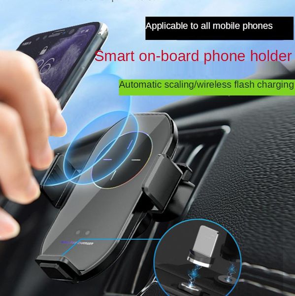 

cell phone mounts & holders car holder stands automatic clamping 15w wireless charger smart infrared sensor air vent mount mobile smartphone