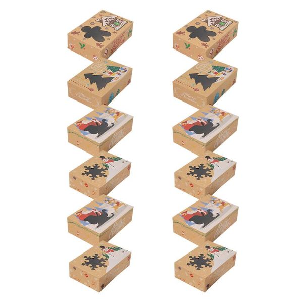 

gift wrap 12pcs christmas box packaging packing wrapping #h20