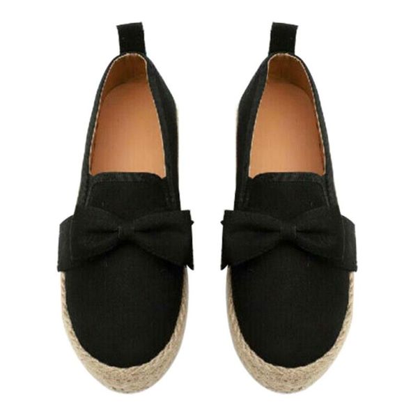 

dress shoes women platform casual suede espadrilles slip on loafers comfort flat pumps fs99, Black