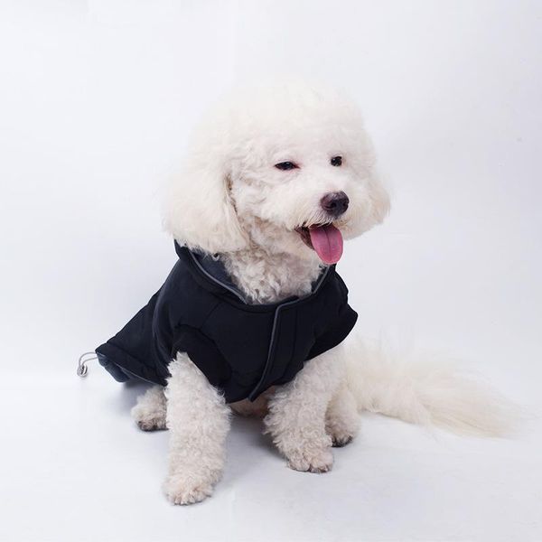 

dog apparel black pet clothes for cat puppy hoodies coat winter sweatshirt warm sweater outfits jacket four-legged