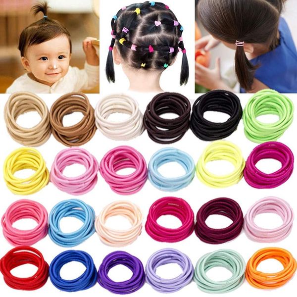 240 Stück Haargummis für Babys, elastische Gummibänder, Pferdeschwanzhalter für Kinder und Kleinkinder