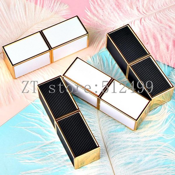 

storage bottles & jars 10/20/50pcs 12.1mm square black/white patch lipstick tube diy empty lip pipe shell mouth rouge cosmetic refillab