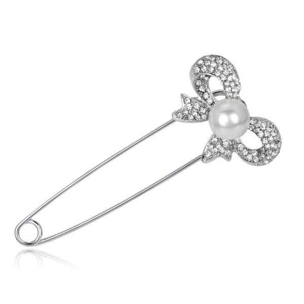 

pins, brooches crystal bow pin plum flower brooch female corsage, shawls chain.scarves buckle manufacturer wholesale spot, Gray