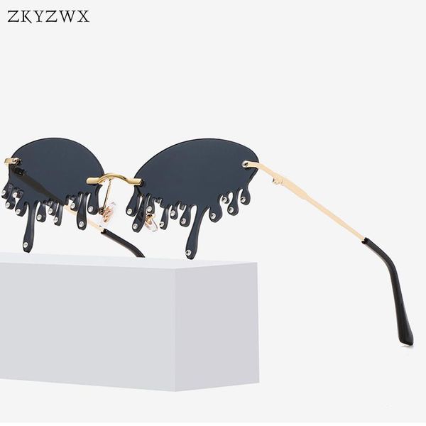 

sunglasses zkyzwx vintage women fashion trending ocean lens tears diamond luxury design street s small glasses men, White;black