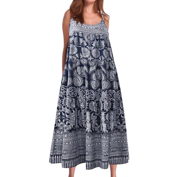 

casual dresses women boho-beach dress sleeveless strappy summer loose sundress short vestidos, Black;gray