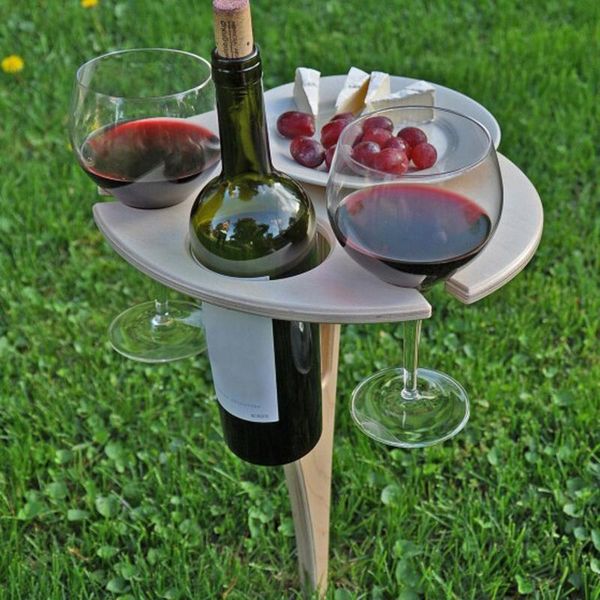 

camp furniture outdoor wine table portable picnic glass racks collapsible tables