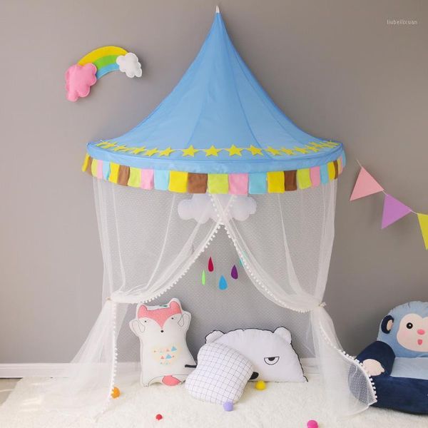 

cute baby crib netting mosquito net canopy dome bed for nursery children girls room1