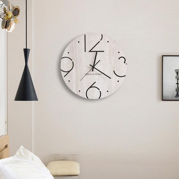 

round creative nordic fashion wall clock silent office battery art kitchen decor home relogio de parede gaming room bk50bg