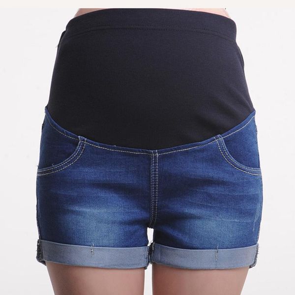 

maternity bottoms patpat 2021 arrival pretty denim shorts, White