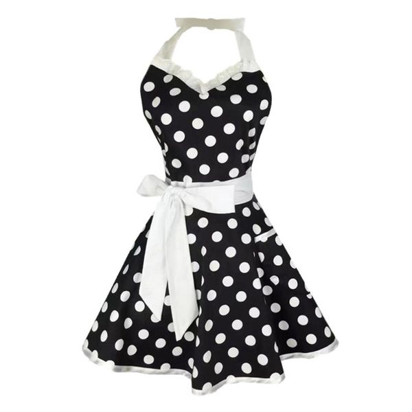 

lovely kitchen aprons women girl cotton polka dot cooking apron xmas dress