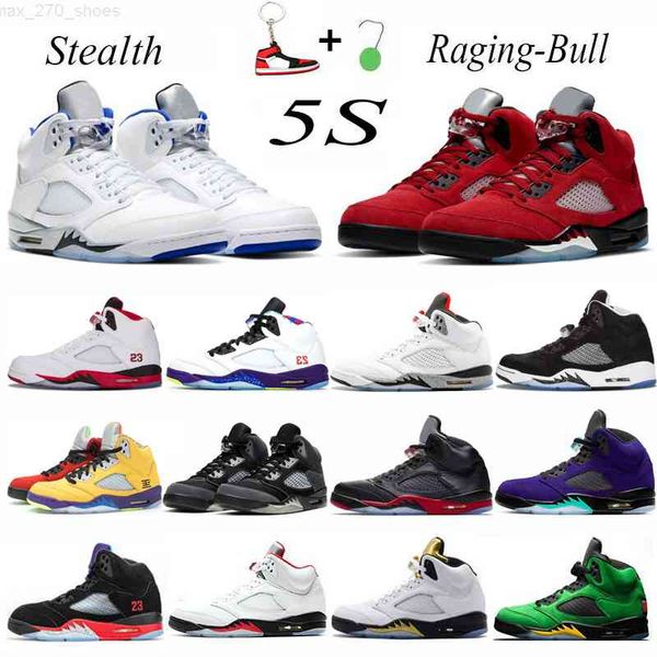 

shoes basketball raging bull 5s stealth fire red anthracite og black metallic oreo what the men sneakers size 7-13