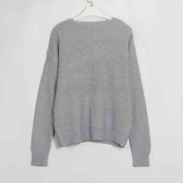 

women's sweaters wixra feminino casual decote em v camisola de manga cheia outono inverno bÃ¡sico oco solto jumper pulÃ´ver s ieeh, White;black