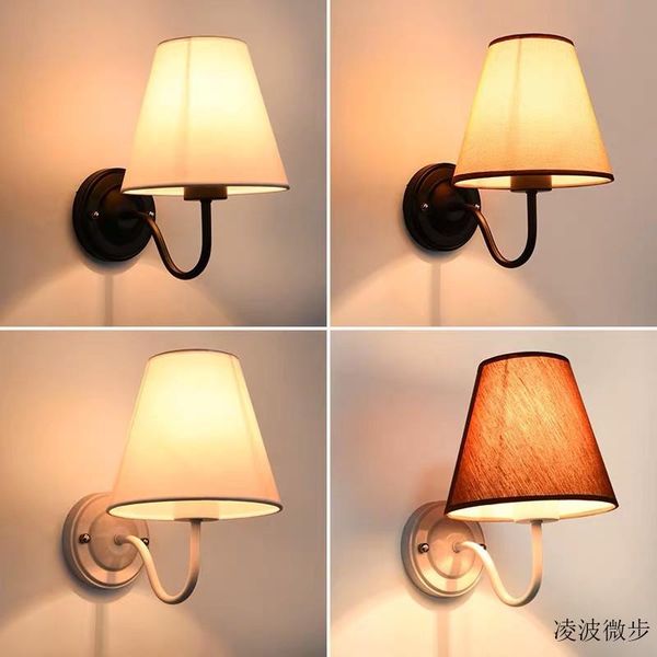 

american country corridor aisle wall lamp simple living room bedroom bedside lamp industrial wind l dining room light