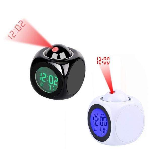 

other clocks & accessories digital alarm clock led projector temperature desk time date display projection calendar table