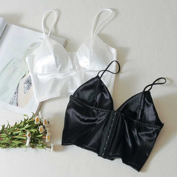 

camisoles & tanks summer style lingerie deep v porno underwear woman tube women's bra with chest pad sets suspender bras exotic, Black;white