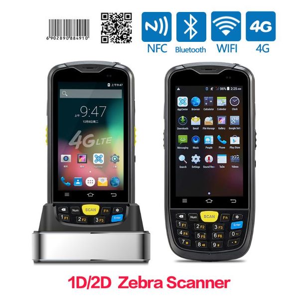 

android handheld portable barcode scanner pda 4 inch industrial terminal 2d zebra se4710 barcode reader inventory data collector