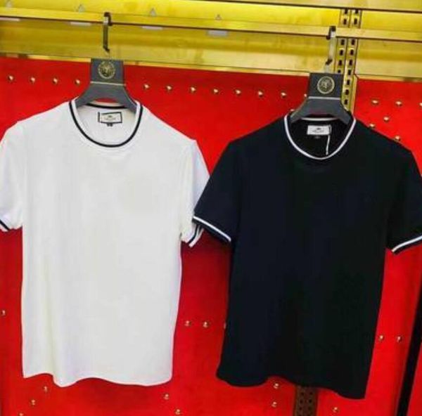 

2021 luxury casual t-shirt new men's wear designer short sleeve t-shirt 100% cotton wholesale black and white size -4xl, White;black
