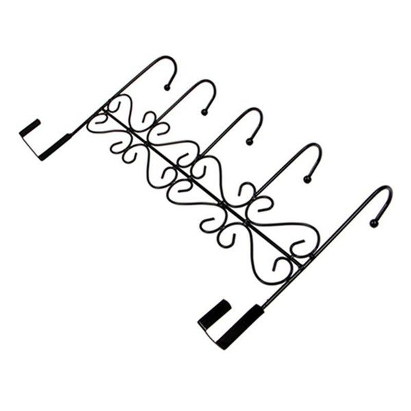 

robe hooks 5 door wardrobe coat rack hook strip wall mounted clothes black