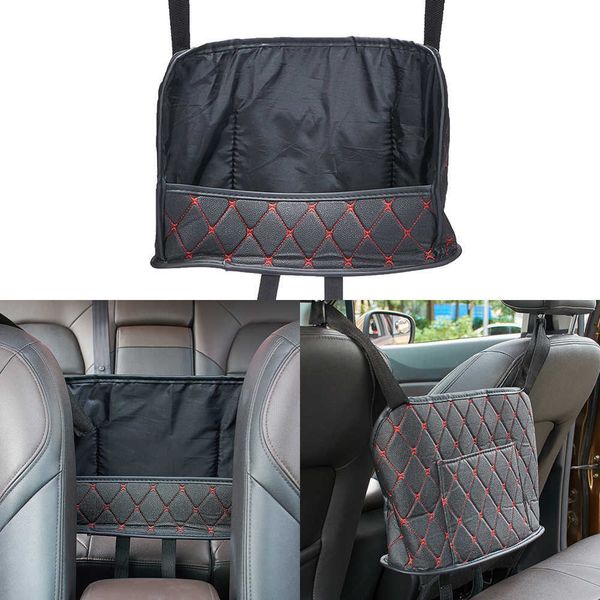 

auto car seat stowing tidying storage pu organiser handbag holder central organizer pouch bag