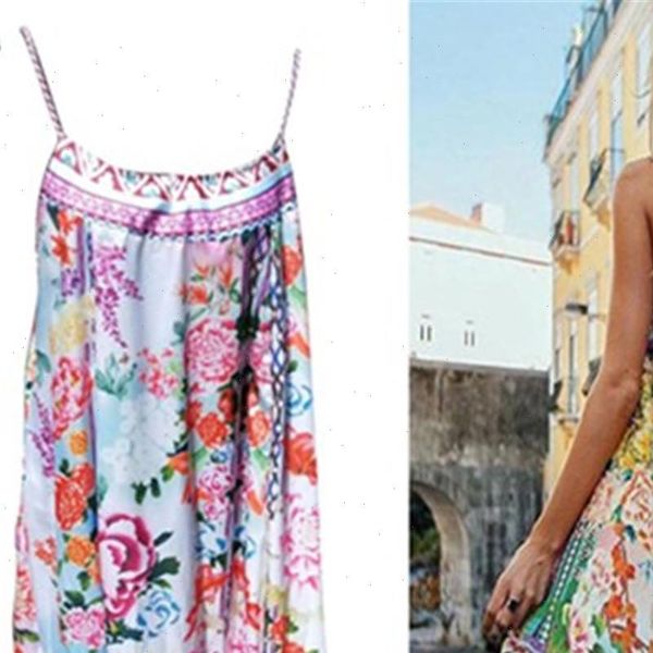 

summer new style fashion womens bohemian floral maxi long skirt summer beach evening party sundress, Black