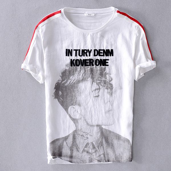

2021 new vero nova itlia marca t camisa branca bordado casual t-shirt dos da moda o-pescoo camiseta tshirt para homens encabea 5thp, White