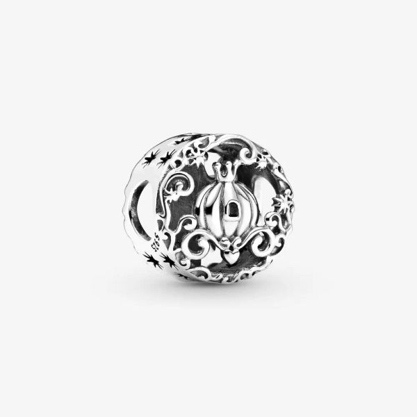 

new arrival charms 925 sterling silver princess midnight pumpkin charm fit pandora original european charm bracelet fashion jewelry accessor, Bronze;silver