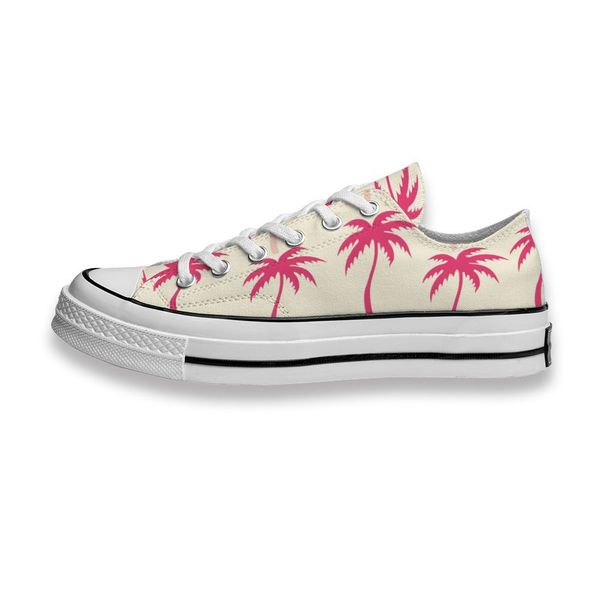 

custom printed shoes cute red pink palm sneakers low mens womens skateboard sport footwear diy trainers canvas casual shoe