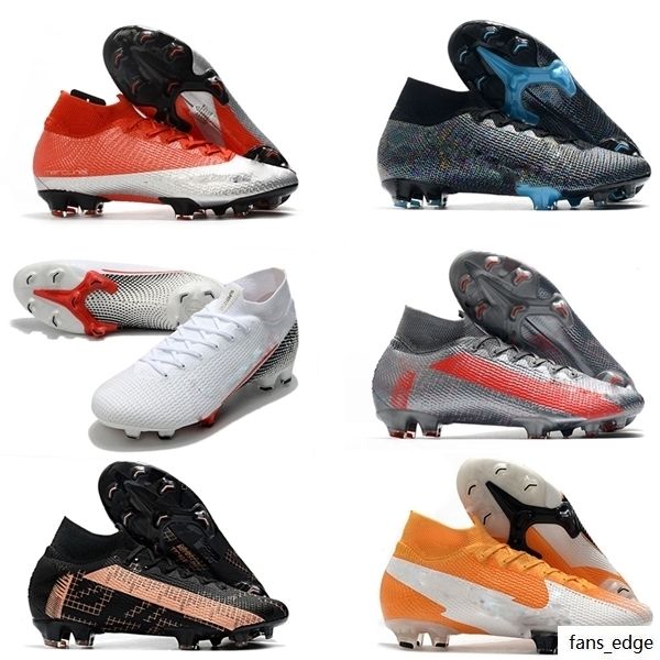 

2020 mercurial superfly vii 7 elite 360 fg soccer shoes cr7 se flash neymar mens chaussure de foot football boots high ankle cleats